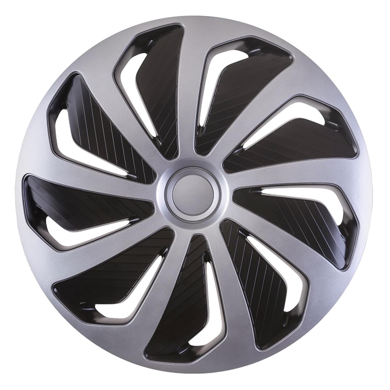 Kołpak samochodowy czarno srebrny Wind 14" cali