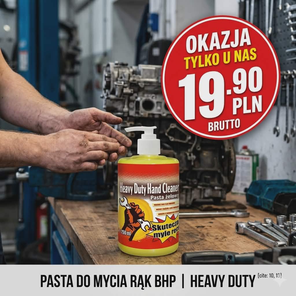 Heavy Duty Hand Cleaner – Żelowa Pasta do Mycia Rąk BHP
