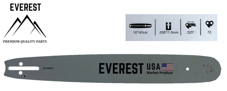 PROWADNICA 18".325 1,5mm 72ogn. EVEREST
