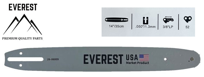 PROWADNICA 14" 3/8LP 1,3mm 52ogn. EVEREST