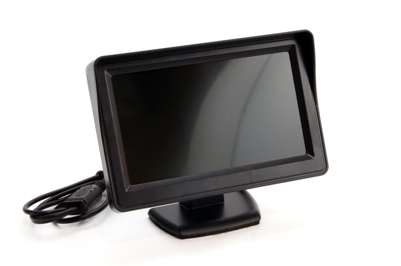 Zestaw czujników parkowania TFT01 4,3" z kamerą HD-308-LED 4 sensory czarne wewnętrzne