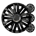 Kołpaki samochodowe 4szt. komplet Royal czarne 14" cali COLOR BOX