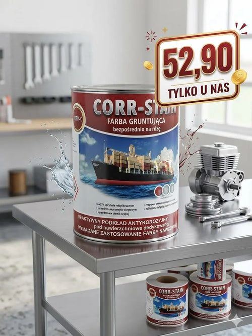 CORR-STAIN to reaktywny podkład antykorozyjny nowej generacji Agrotech Zachód
