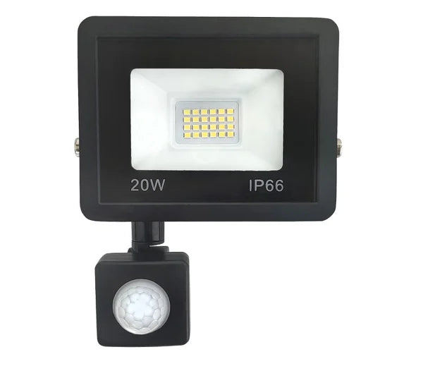 Lampa ledowa z czujnikiem ruchu i zmierzchu, 20W, 230 V, 1800 lm, barwa światła 6500 K ERA Lamps