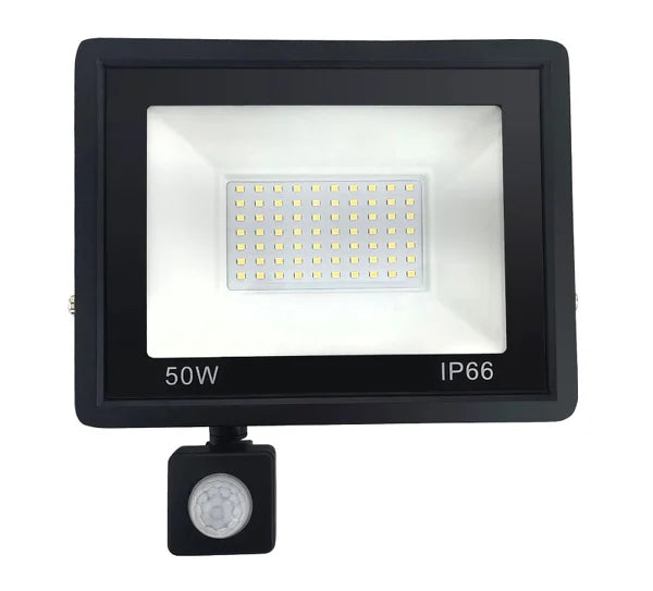 Lampa ledowa z czujnikiem ruchu i zmierzchu, 50W, 230 V, 4500 lm, barwa światła 6500 K ERA Lamps