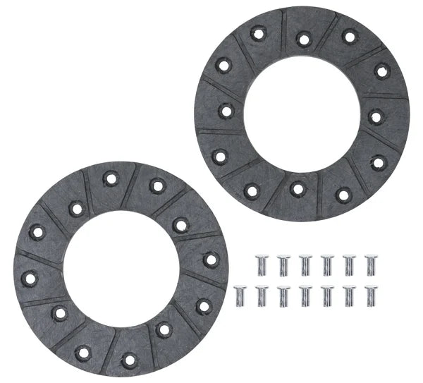 Komplet okładzin hamulca ręcznego; fi-130mm, 2 sztuki+nity; Bizon; 5040240721 APARTS