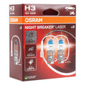 Żarówki halogenowe  H3 12V 55W NIGHT BREAKER LASER +150% /2 szt./