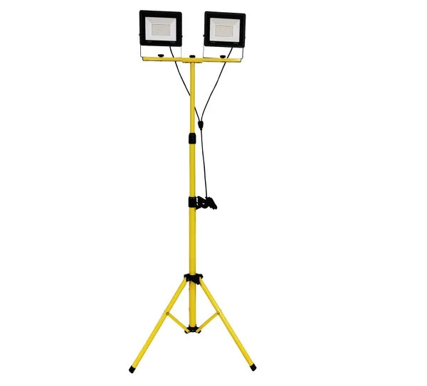 Lampa ledowa przenośna na statywie, 100 W, (2x50W), 230 V, 12000 lm, barwa światła 6500 K, długość przewodu zasilającego 5 m ERA Lamps
