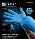 Rękawice nitrylowe niebieskie Mercator GoGrip Blue 50 sztuk rozmiar S